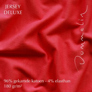 Dommelin Hoeslaken Jersey Deluxe Rood